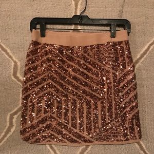 Bcbg maxazria sequin skirt